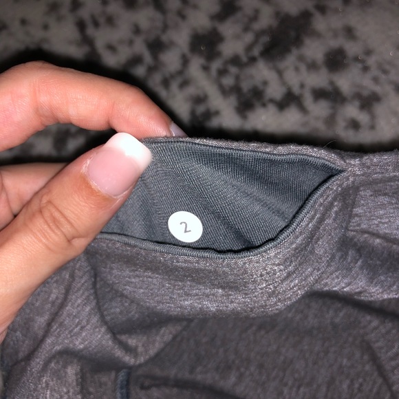 Lululemon Wunder Under Grey Crop 23” Leggings - Picture 4 of 5